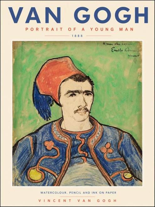 Van Gogh Portrait of a Young Man No4 - Poszter