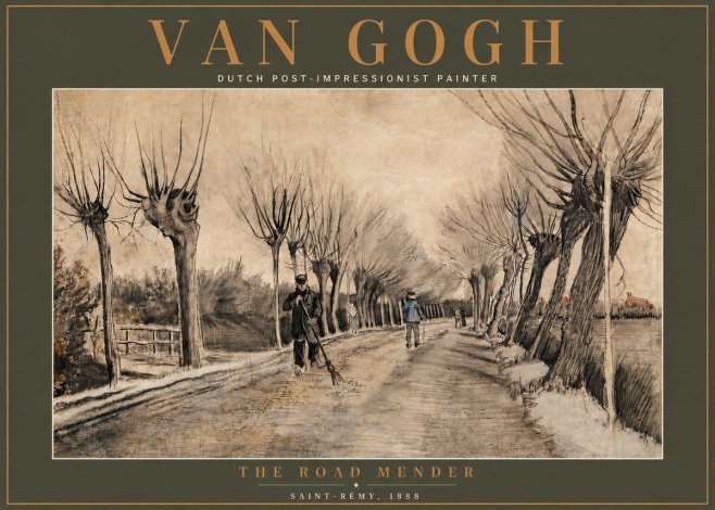 Van Gogh The Road Mender I No5 - Poszter
