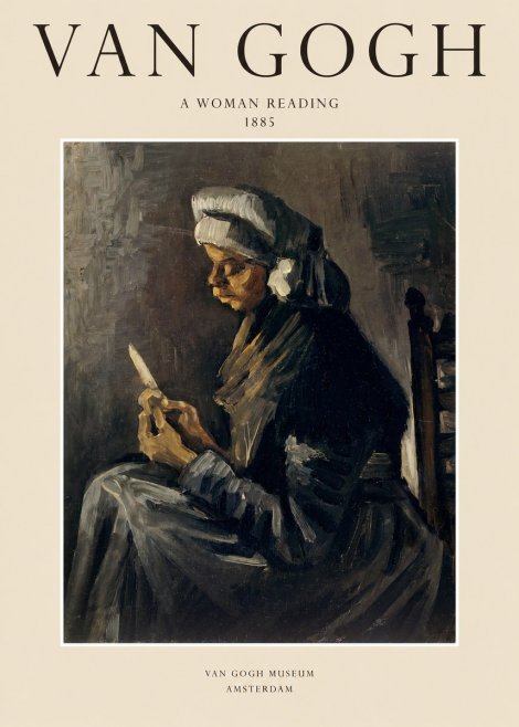 Van Gogh A Woman Reading No1 - Poszter