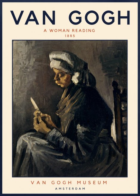 Van Gogh A Woman Reading No2 - Poszter
