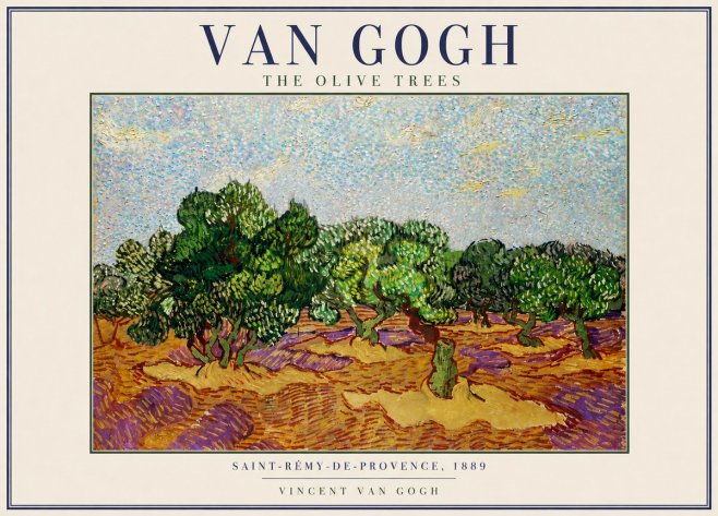 Van Gogh The Olive Trees No3 - Poszter