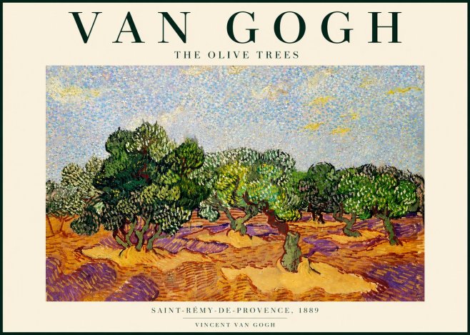 Van Gogh The Olive Trees No4 - Poszter