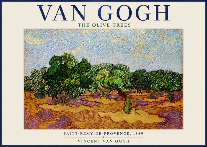 Van Gogh The Olive Trees No6 - Poszter