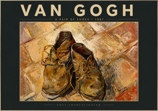 Van Gogh A Pair of Shoes No5 - Poszter