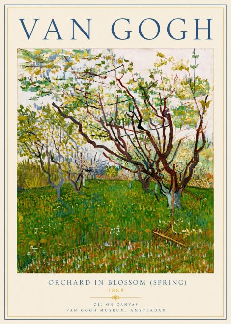 Van Gogh Orchard in Blossom (Spring) No3 - Poszter