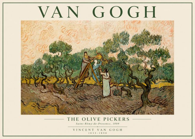 Van Gogh The Olive Pickers I No5 - Poszter