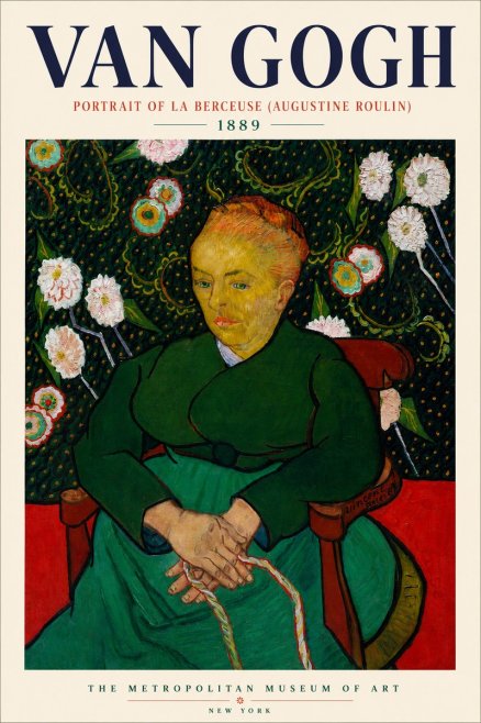 Van Gogh Portrait of La Berceuse (Augustine Roulin) No3 - Poszter