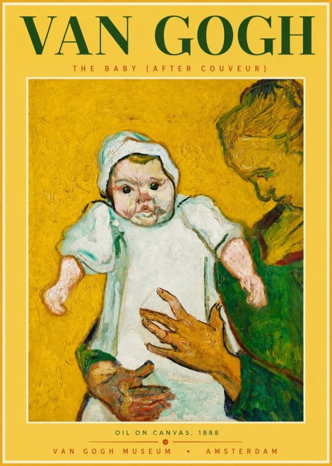 Van Gogh The Baby (After Couveur) No2 - Poszter
