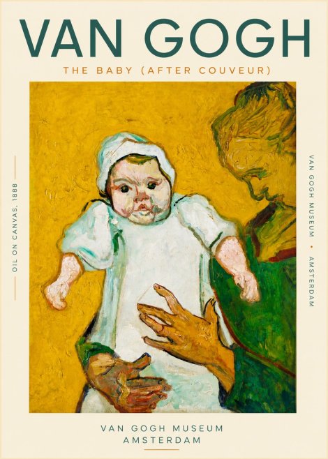 Van Gogh The Baby (After Couveur) No4 - Poszter