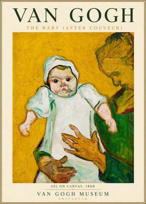 Van Gogh The Baby (After Couveur) No5 - Poszter