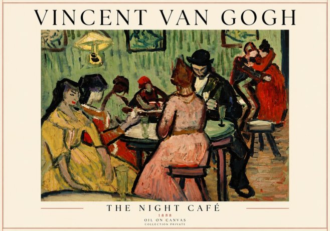 Van Gogh The Night Café I No6 - Poszter