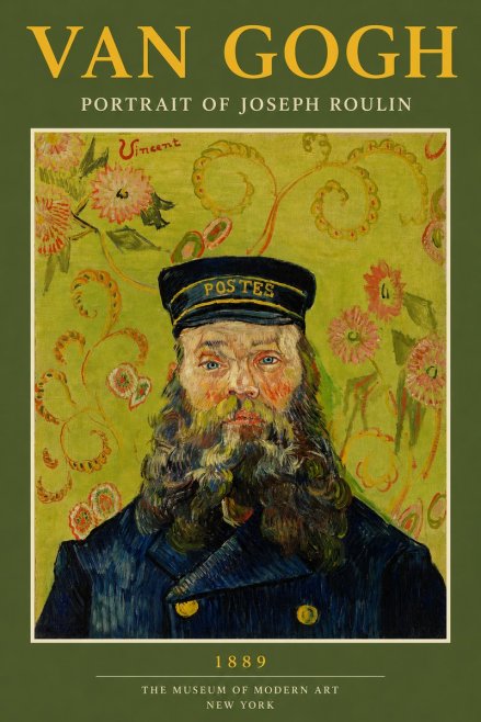 Van Gogh Portrait of Joseph Roulin II No2 - Poszter