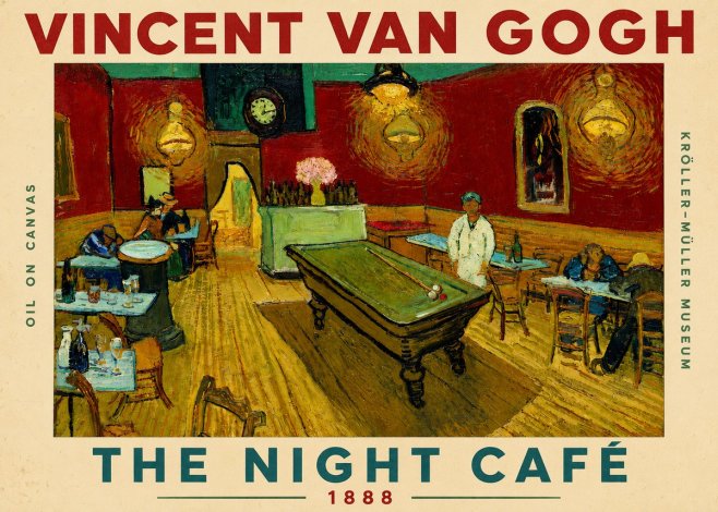 Van Gogh The Night Café II No5 - Poszter