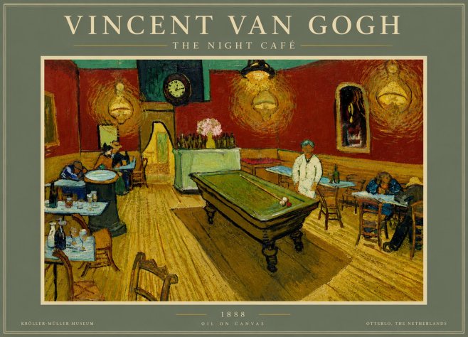 Van Gogh The Night Café II No6 - Poszter