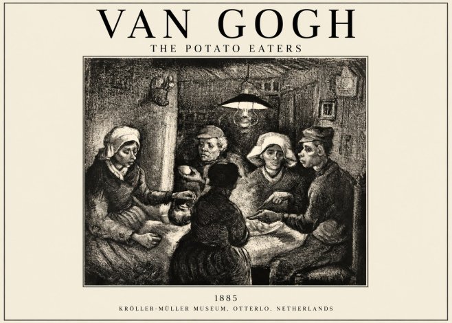 Van Gogh The Potato Eaters I No1 - Poszter