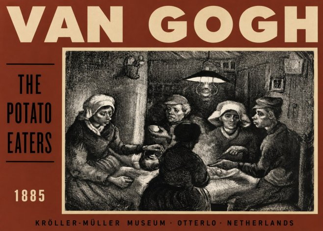 Van Gogh The Potato Eaters I No3 - Poszter