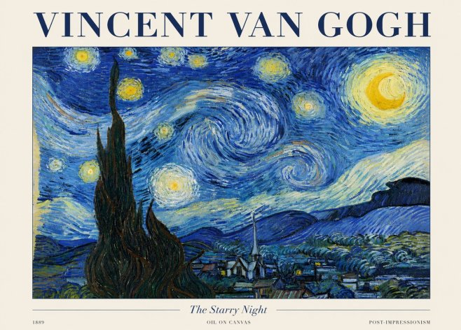 Van Gogh The Starry Night No3 - Poszter