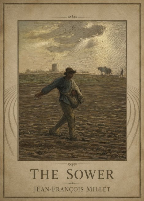 Jean-François Millet The Sower I No1 - Poszter