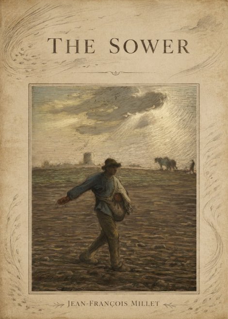 Jean-François Millet The Sower I No4 - Poszter