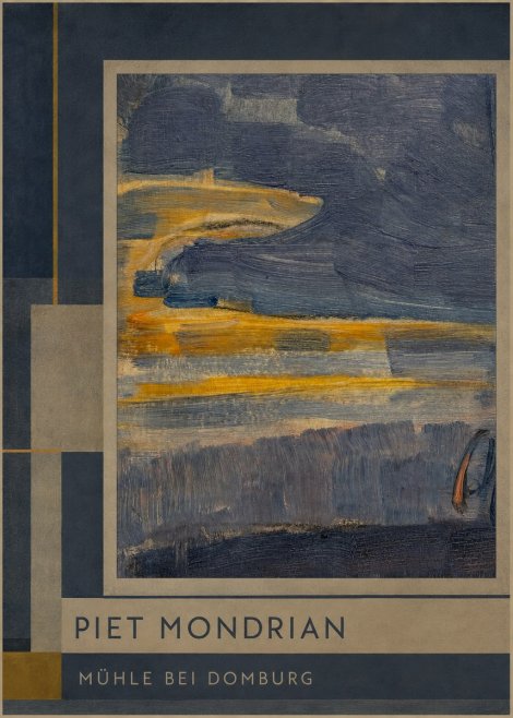 Piet Mondrian Mühle Bei Domburg No2 - Poszter
