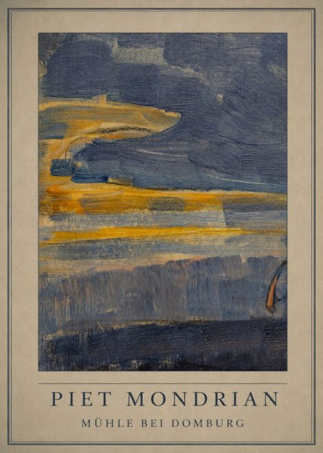 Piet Mondrian Mühle Bei Domburg No4 - Poszter