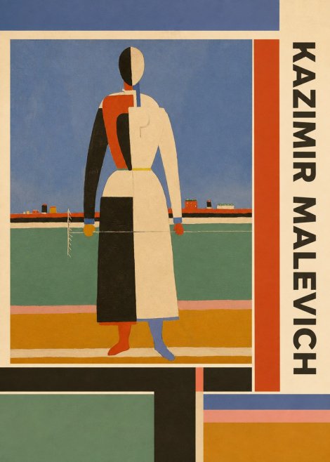 Kazimir Malevich Woman with a Rake No2 - Poszter