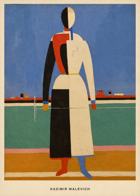 Kazimir Malevich Woman with a Rake No6 - Poszter