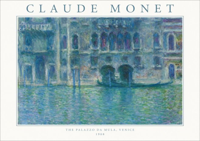 Monet The Palazzo Da Mula, Venice No1 - Poszter