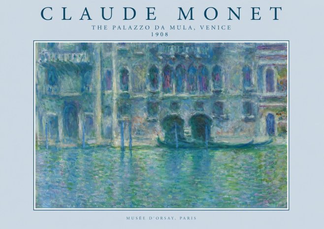 Monet The Palazzo Da Mula, Venice No2 - Poszter