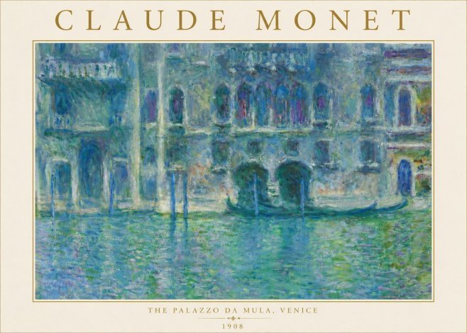 Monet The Palazzo Da Mula, Venice No5 - Poszter