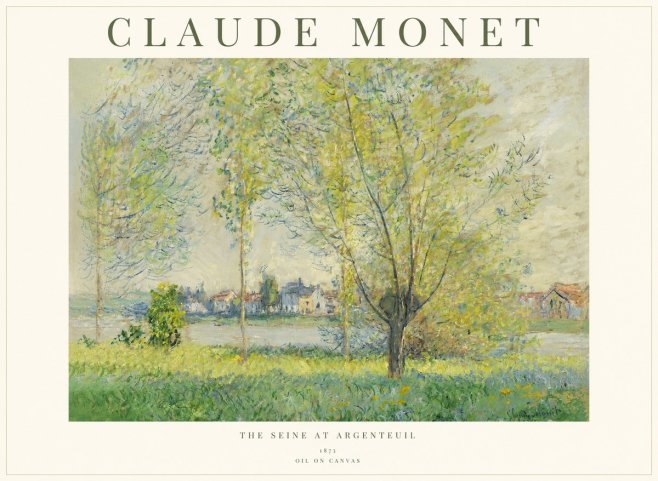 Monet The Seine at Argenteil No1 - Poszter