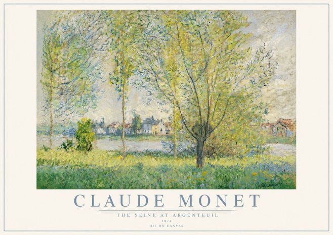 Monet The Seine at Argenteil No6 - Poszter
