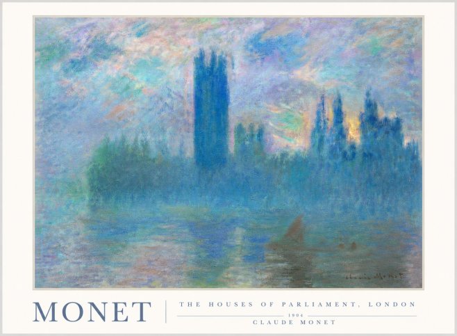 Monet The Houses of Parliament, London I No3 - Poszter