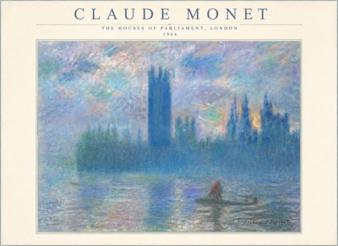 Monet The Houses of Parliament, London I No5 - Poszter