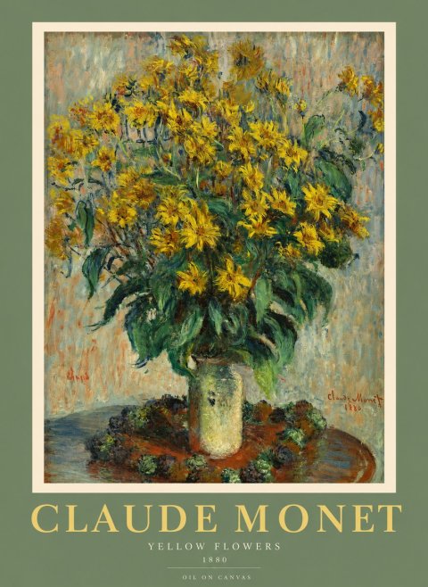 Monet Yellow Flowers No2 - Poszter