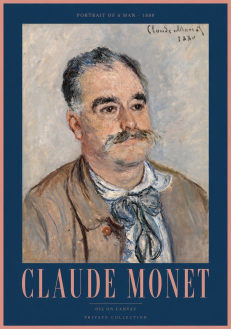 Monet Portrait of a Man No2 - Poszter