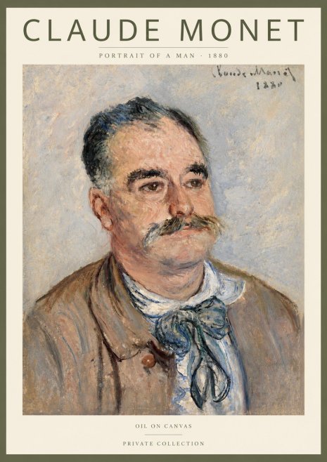 Monet Portrait of a Man No3 - Poszter