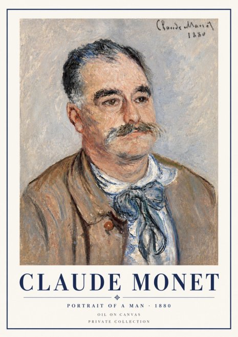 Monet Portrait of a Man No4 - Poszter