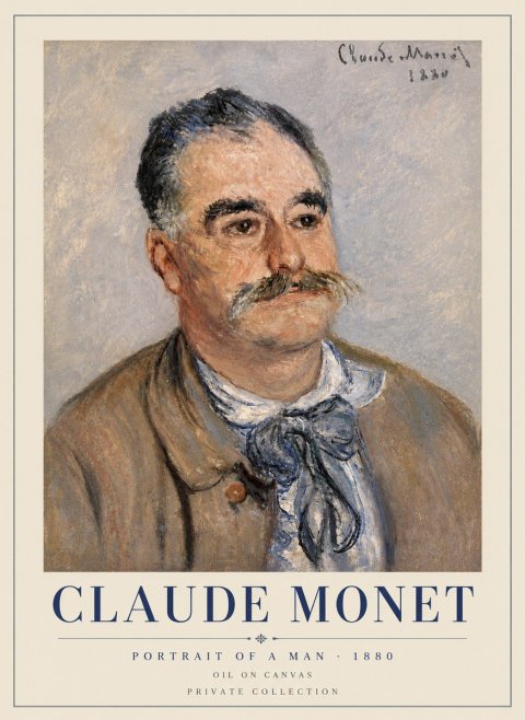 Monet Portrait of a Man No6 - Poszter