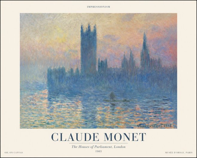 Monet The Houses of Parliament, London II No1 - Poszter