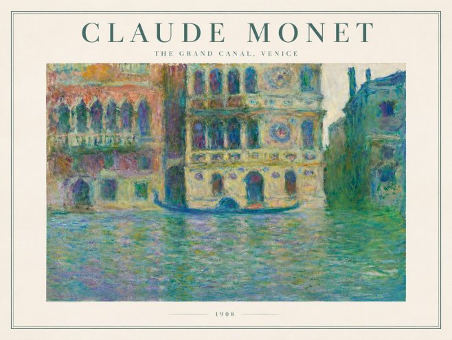 Monet The Grand Canal, Venice No3 - Poszter