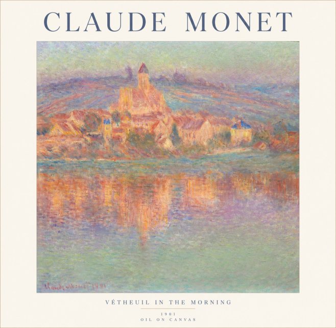 Monet Vétheuil in the Morning No1 - Poszter
