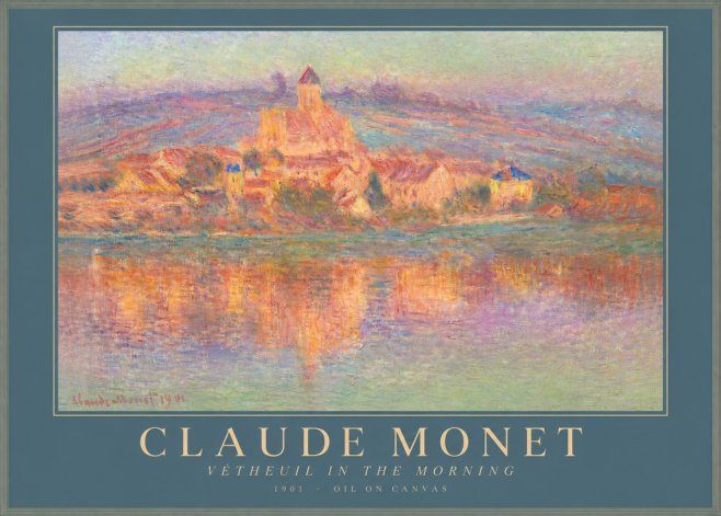 Monet Vétheuil in the Morning No2 - Poszter