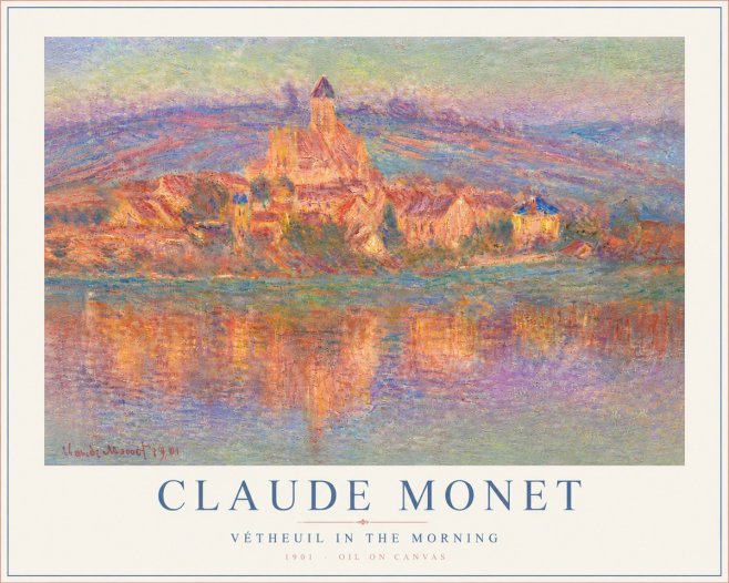 Monet Vétheuil in the Morning No6 - Poszter