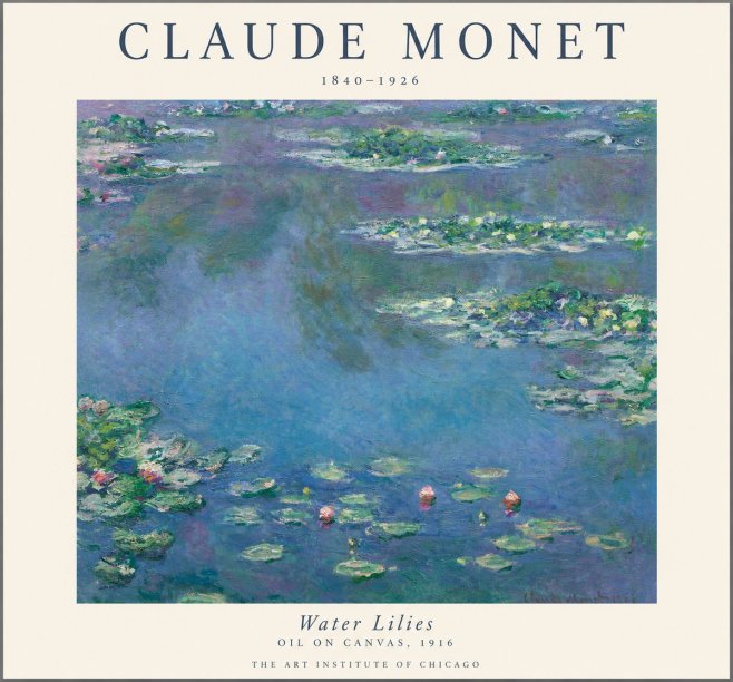 Monet Water Lilies I No1 - Poszter