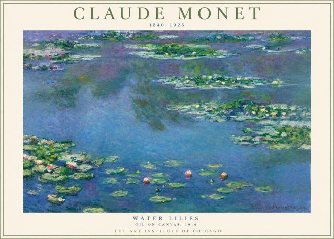 Monet Water Lilies I No3 - Poszter