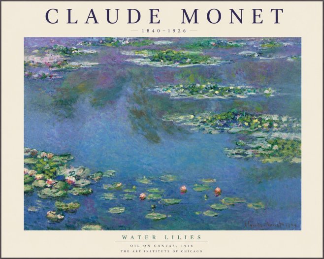 Monet Water Lilies I No4 - Poszter