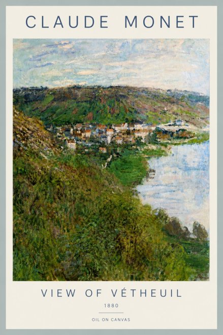 Monet View of Vétheuil II No4 - Poszter