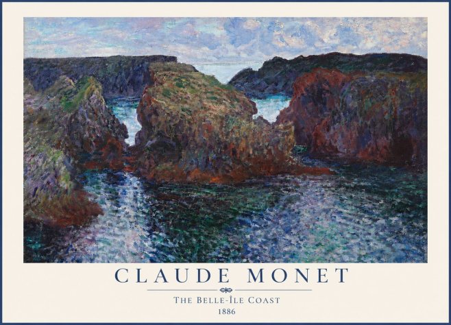 Monet The Belle-île Coast No4 - Poszter