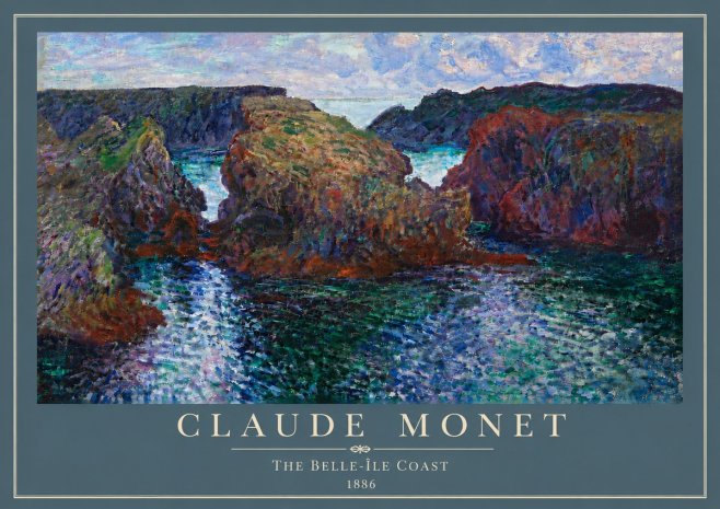 Monet The Belle-île Coast No6 - Poszter